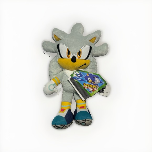 Jakks Pacific Other - Sonic The Hedgehog 35th Anniversary Wave 14 9" SILVER Plush by Jakks Pacific